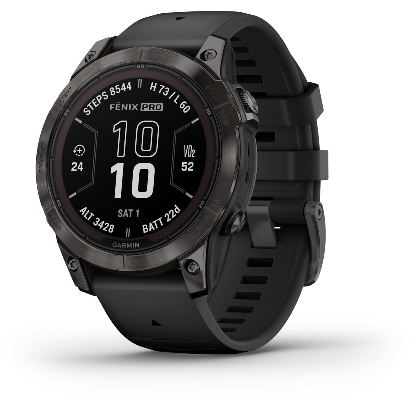 Garmin Fenix 7 Pro Sapphire Solar GPS Smartwatch - 47mm - Carbon/Grau