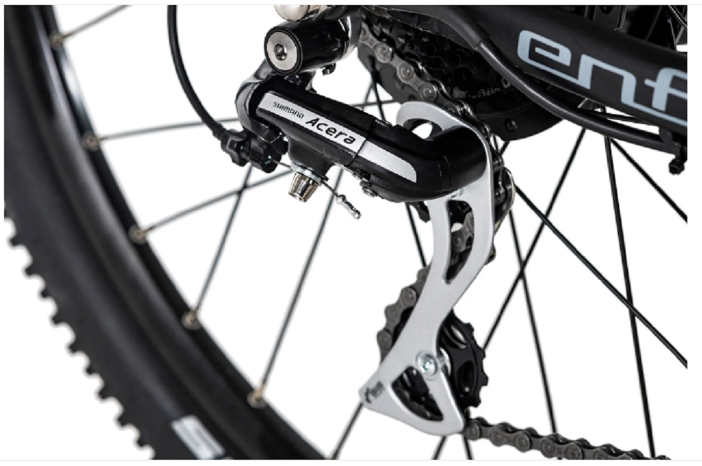 Alu MTB Pedelec 29'' Adore Enforce E-Bike schwarz/blau 250 Watt – Bild 8