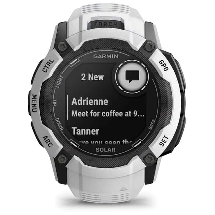 Garmin Instinct 2X Solar GPS Smartwatch Standard Edition - steinweiss – Bild 2