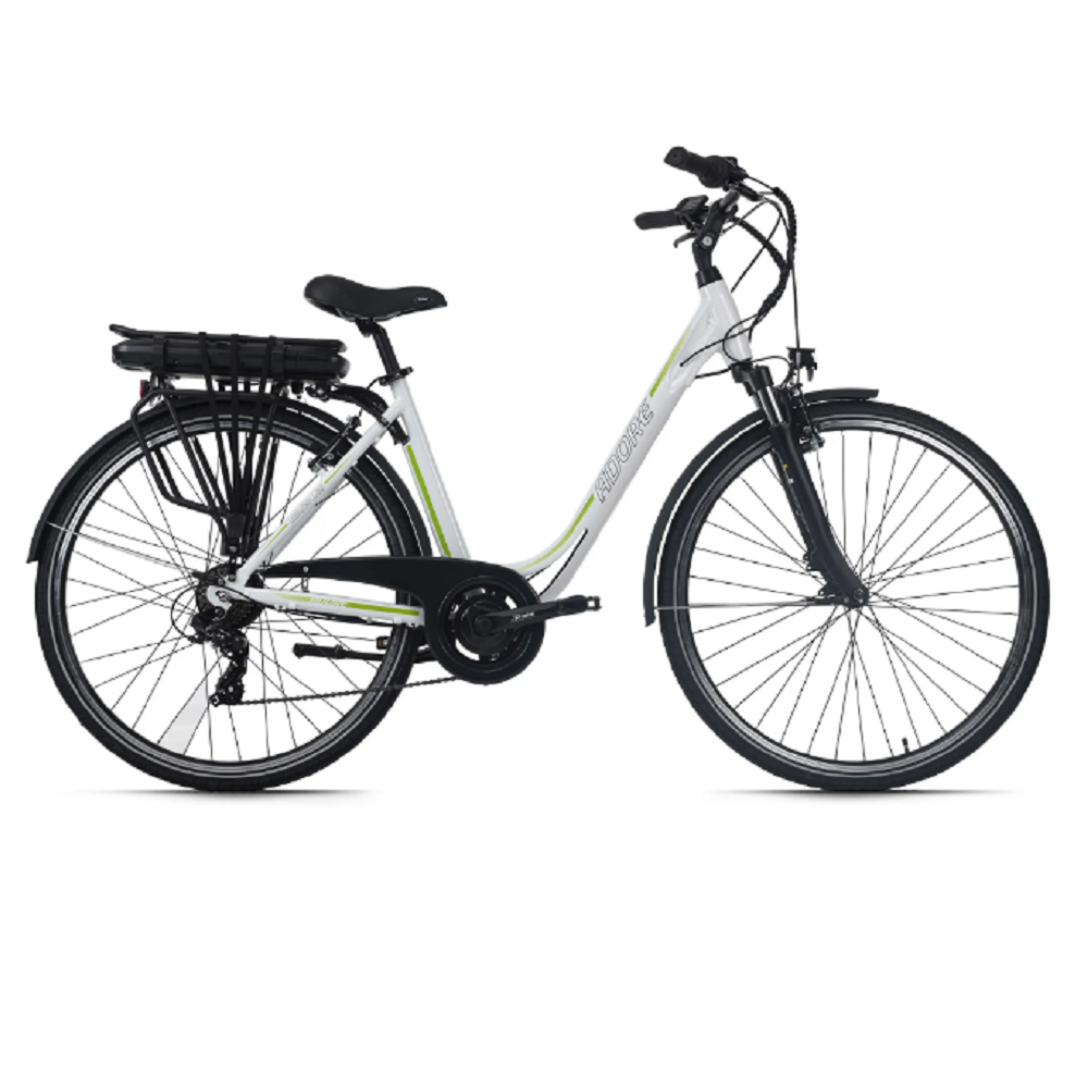 Pedelec E-Bike Cityfahrrad 28'' Adore Versailles weiß-grün Adore 111E.